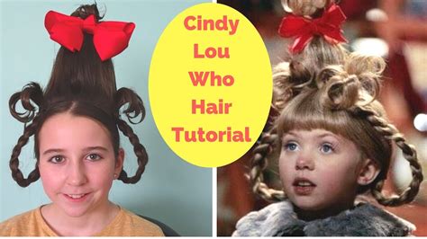 cindy lou who hair tutorial|grinch cindy lou who hair.